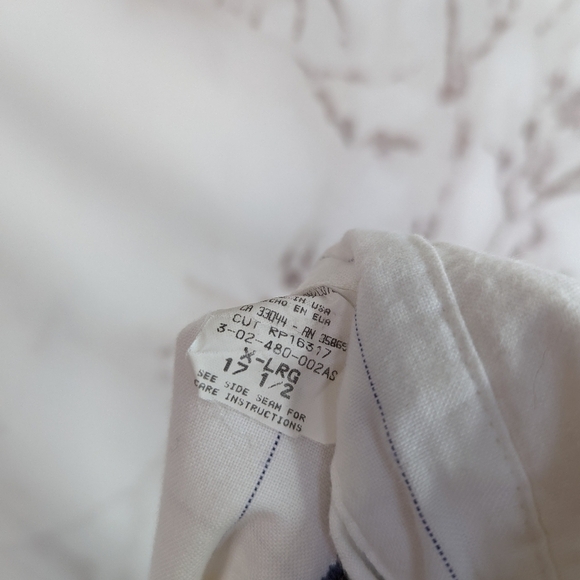 Vintage Roper Shirt Mens Snap Button White  Short Sleeve Size XL Stripe … - Picture 10 of 11